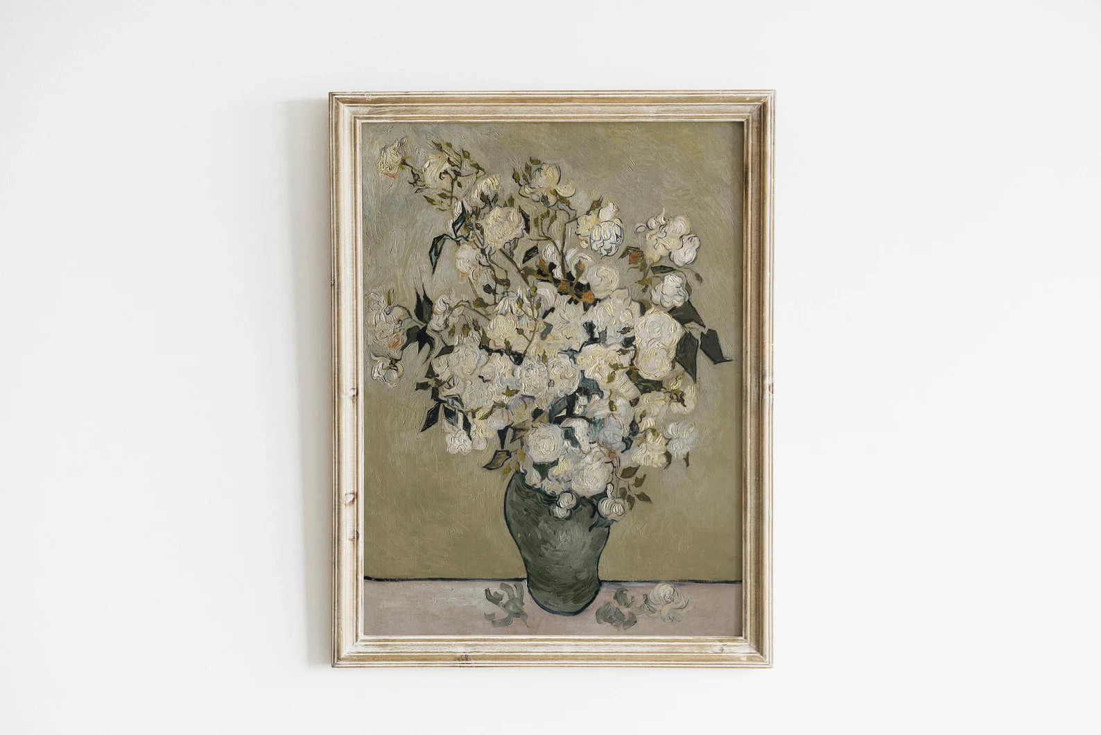 Neutral Still Life Roses Painting PRINTABLE / White Flower | Etsy | Etsy (US)