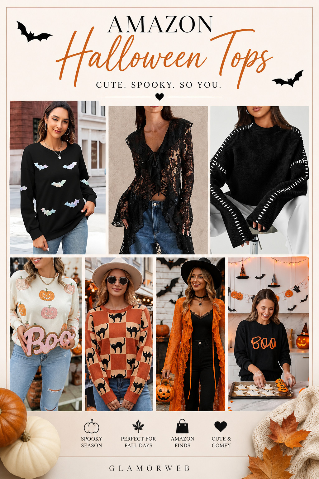 Amazon Halloween tops are officially taking over my cart 🎃👻 From cute spooky graphic tees to cozy oversized Halloween sweatshirts, these finds are PERFECT for that effortless fall vibe. Whether you’re going for pumpkin patch cute, haunted house chic, or just comfy spooky season fits — these Amazon Halloween t-shirts are affordable, trendy, and ship fast (yes please 🙌). Style them with denim, leggings, or biker shorts for that casual USA fall girl look. Trust me, these are the pieces you’ll wear all October long 🧡

#AmazonFinds #HalloweenTops #HalloweenShirts #HalloweenTees #SpookySeason #AmazonFashionFinds #FallOutfits #CasualFallLooks #PumpkinPatchOutfit #HalloweenStyle #GraphicTees #FallFashionFinds #CozyFallStyle #AmazonMustHaves #LTKFinds #LTKStyle #LTKSeasonal #AmazonHaul #FallWardrobe #SpookyCute #HalloweenOutfitIdeas #OversizedTees #EverydayStyle #USAStyleInspo #TrendingNow #AffordableFashion #FallMustHaves #OOTDInspo #AutumnVibes #ShopTheLook 

 #LTKSeasonal #LTKU #LTKSaleAlert