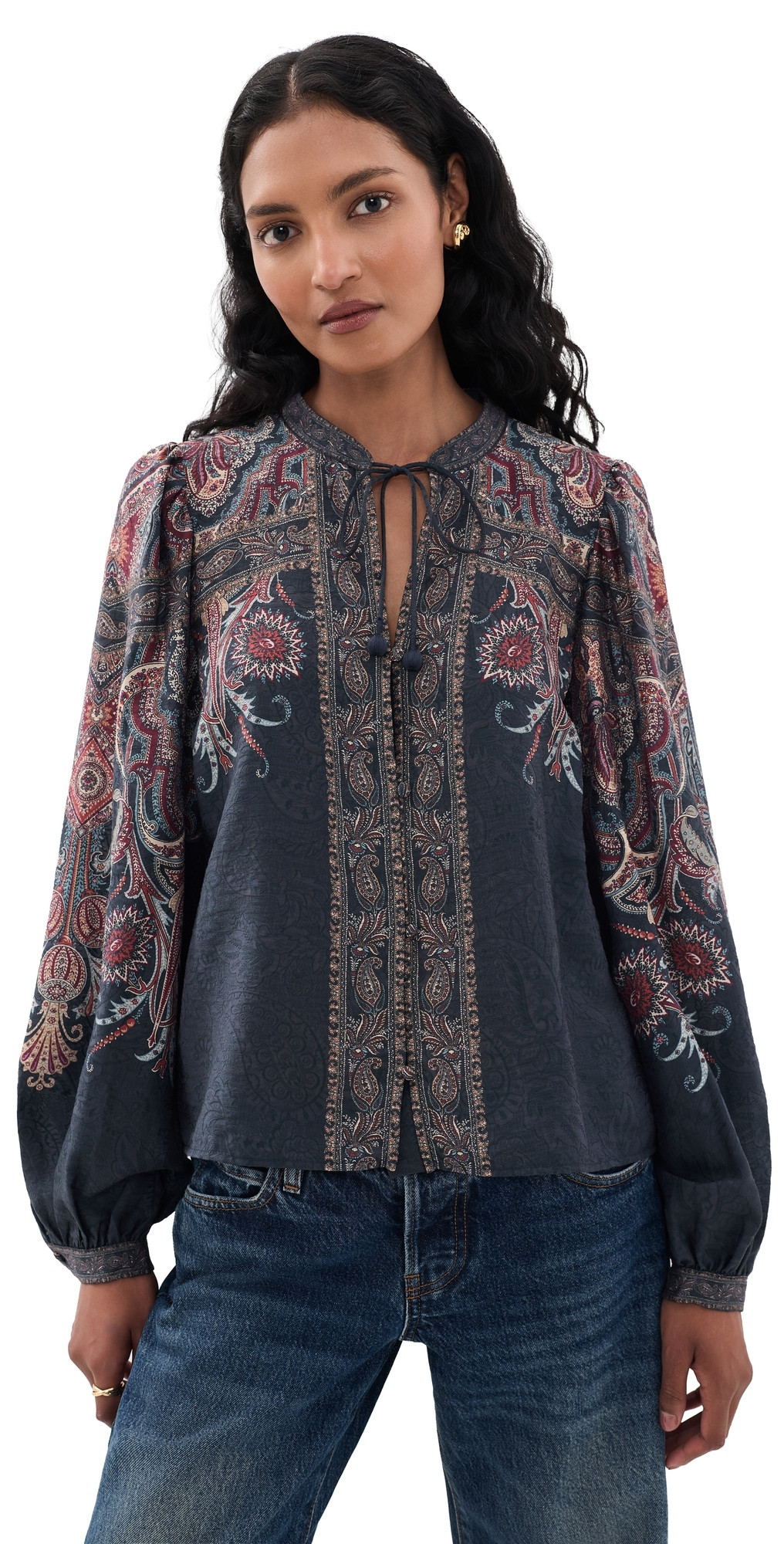 Sea Hyacinth Top Navy L | Shopbop