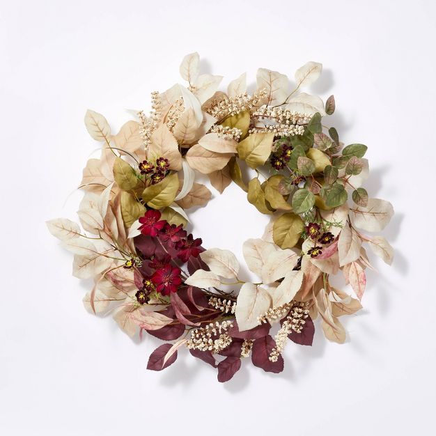 Leaf Wreath Mixed Color - Threshold™ designed with Studio McGee | Target