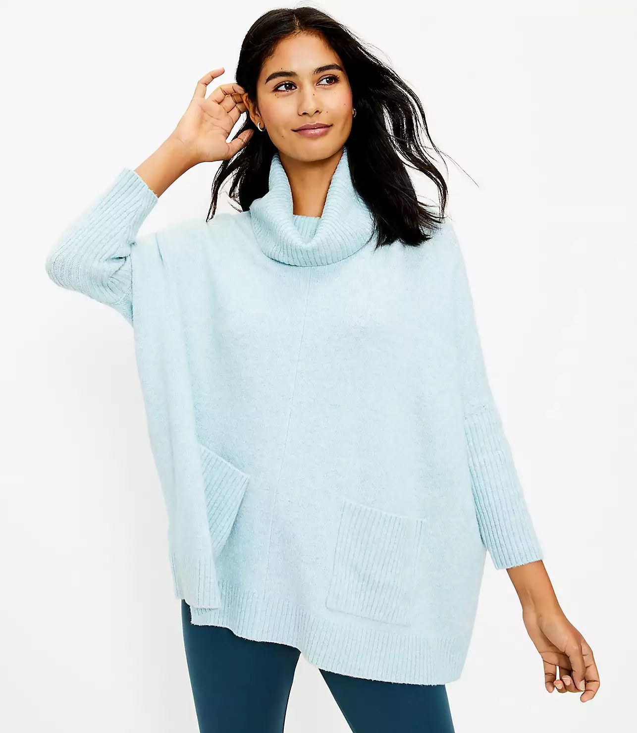 Pocket Poncho Sweater | LOFT