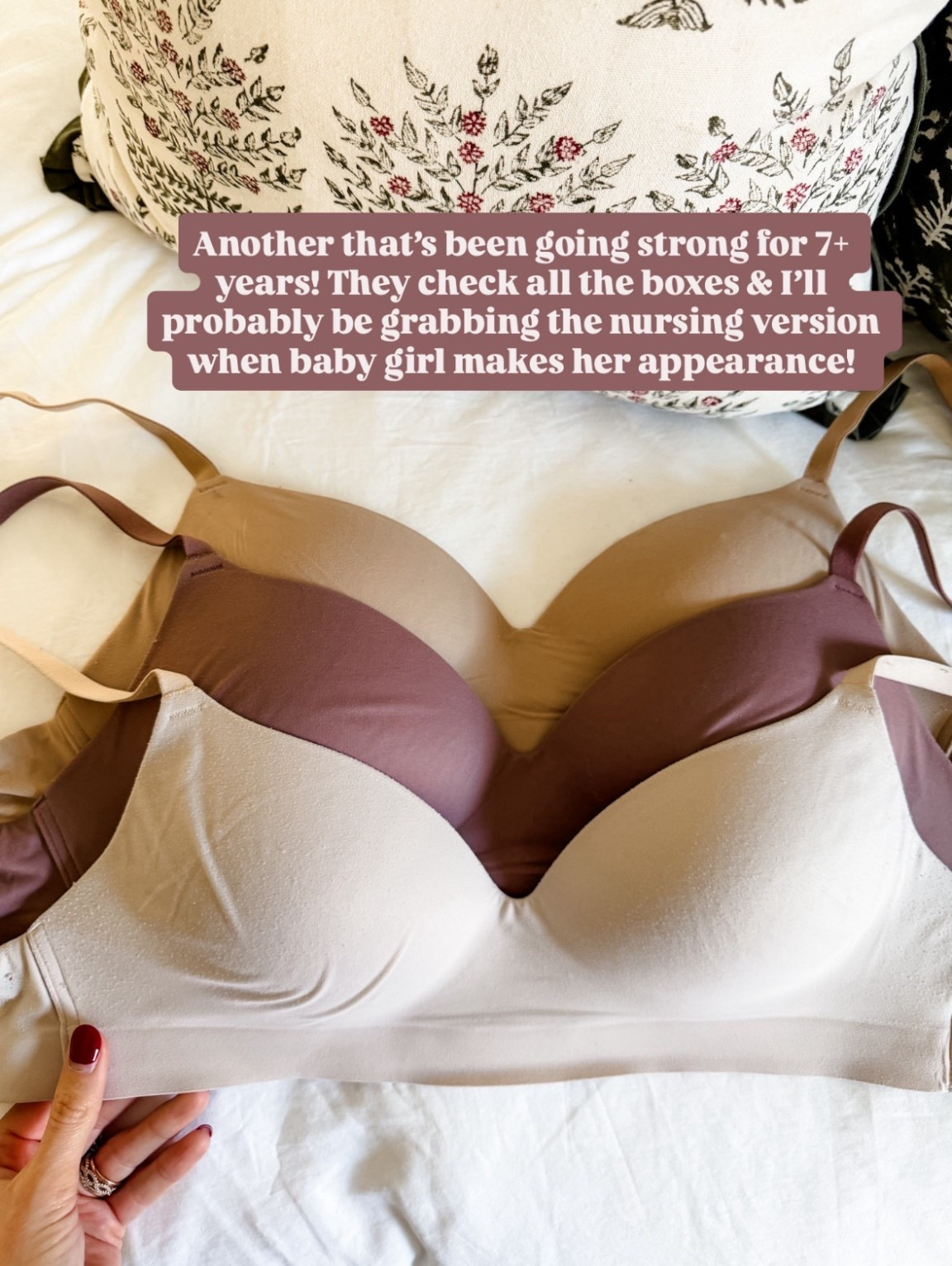 My favorite wireless bra! It’s been one of my tried & true products for years! It’s super comfortable and perfect for everyday wear!

Loverly Grey, soma, wireless bra, everyday bra 

#LTKFindsUnder50