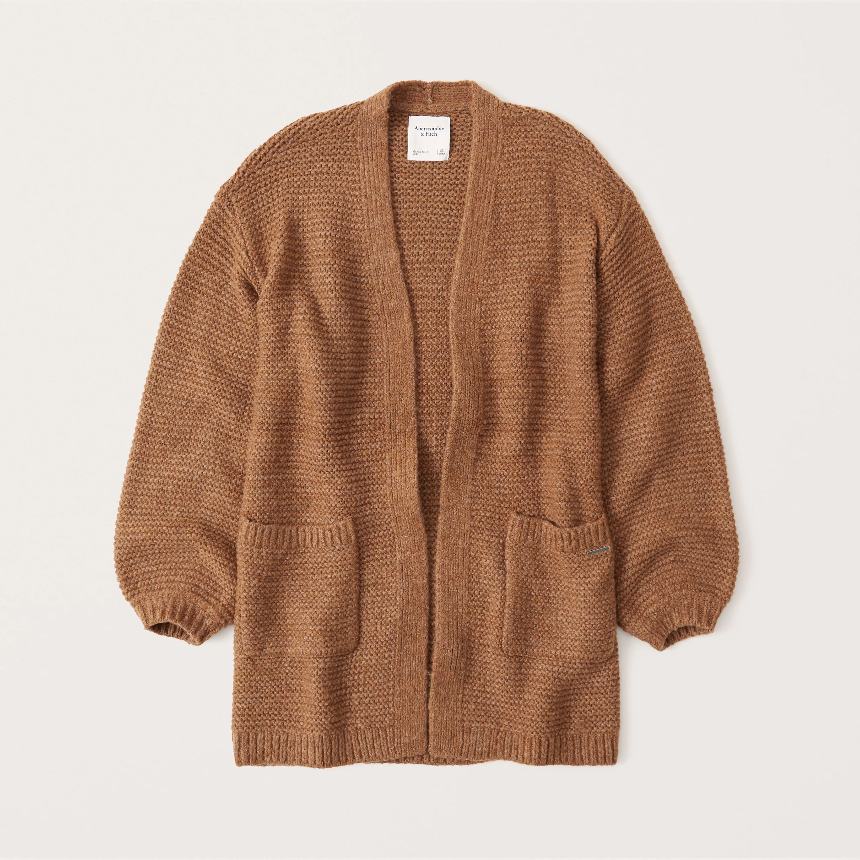 Puff Sleeve Long Cardigan
					



		
	



	
		Exchange Color / Size
	


	

	

	
		


  Was $79, ... | Abercrombie & Fitch (US)