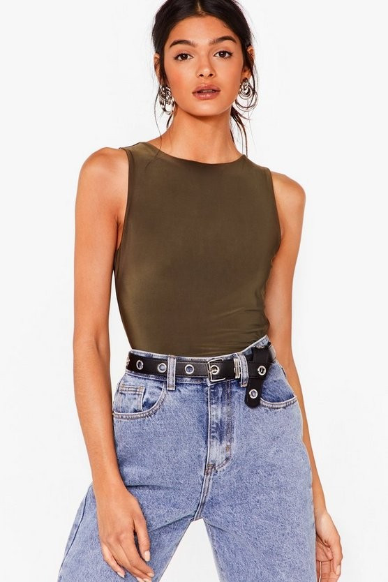 Slink About It Racer High-Leg Bodysuit | NastyGal (UK, IE)