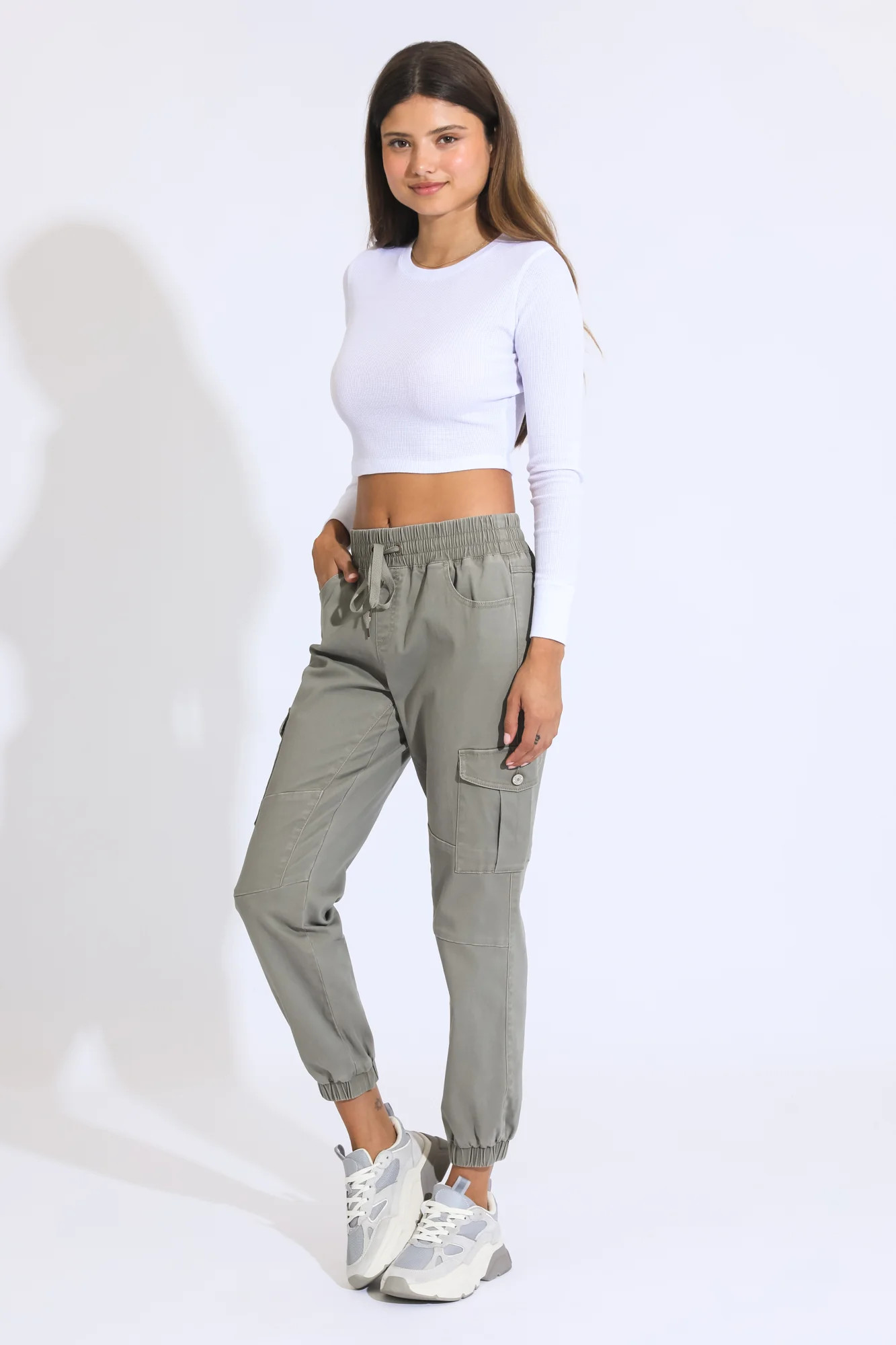 The Everyday Cargo Moto Jogger - Dusty Sage | ReWash