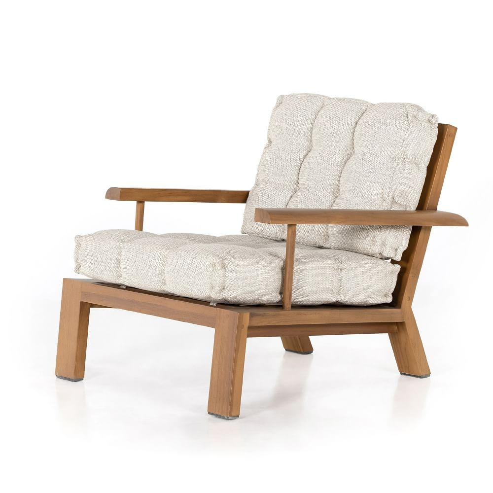 Outdoor Teak Block Leg Chair | West Elm (US)