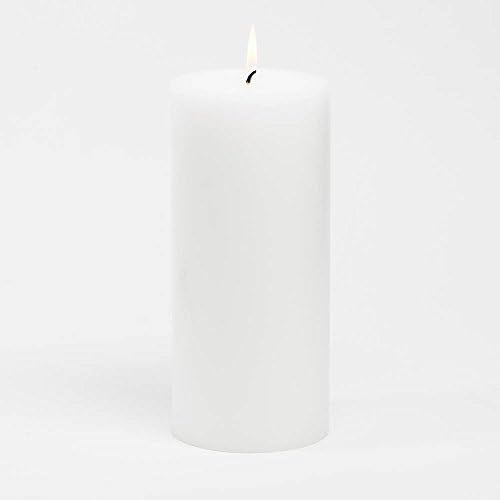 1 X Hanna's 3x6 Pillar Candle (White Unscented) - 3x6-Unscented | Amazon (US)