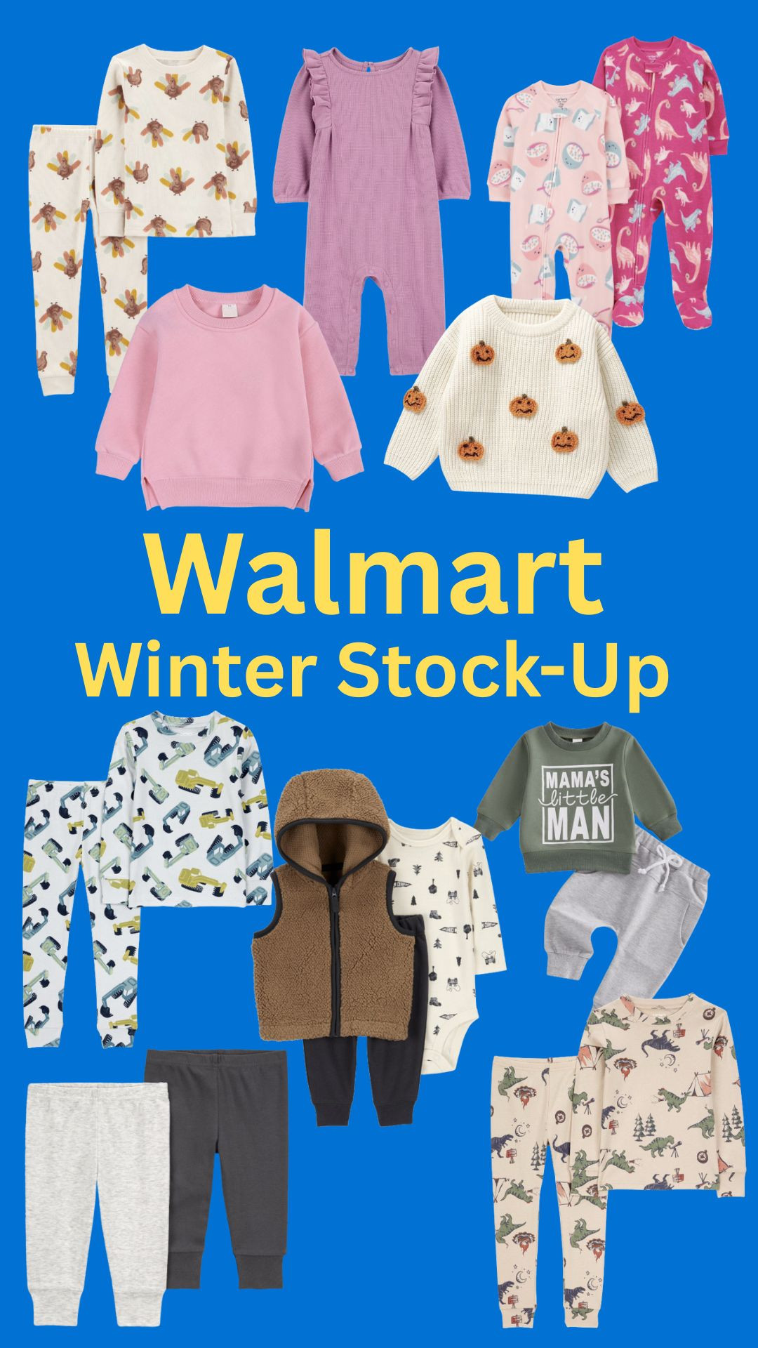 Every time the season changes I run to Walmart to stock up on the best deals for kids' clothes. I love Garanimals for the best mix-and-match basics and Carter's has some of the cutest pajamas for littles. Stock up on savings now during the #LTKFallSale at Walmart. 

 #LTKFallSale #LTKSeasonal #LTKKids