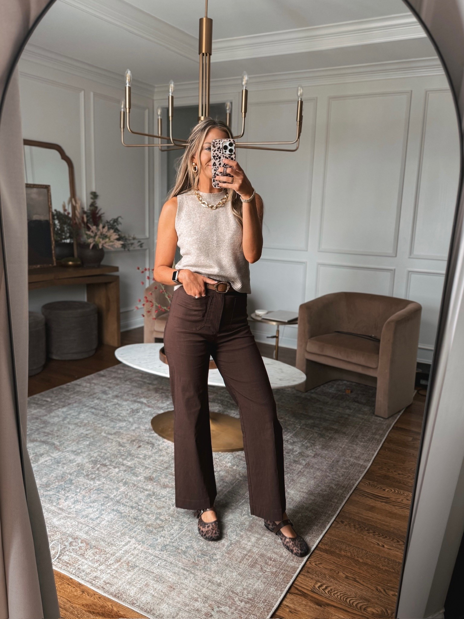 Fall outfit idea! I love these brown Colette Wide Leg pants for fall! My favorite look for less Amazon pants are linked below as well! 

#LTKWorkwear #LTKSeasonal #LTKStyleTip