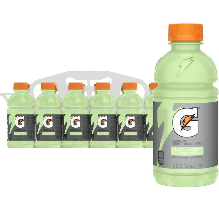 Gatorade Thirst Quencher Lime Cucumber Sports Drinks, 12 fl oz, 12 Count Bottles | Walmart (US)