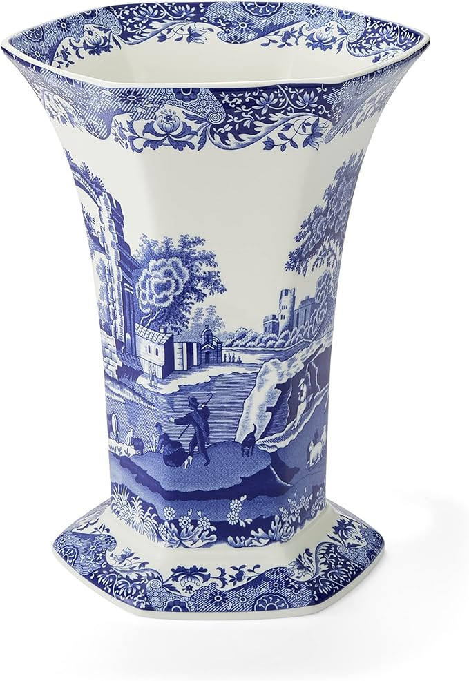 Spode Blue Italian Hexagonal Vase | Amazon (US)