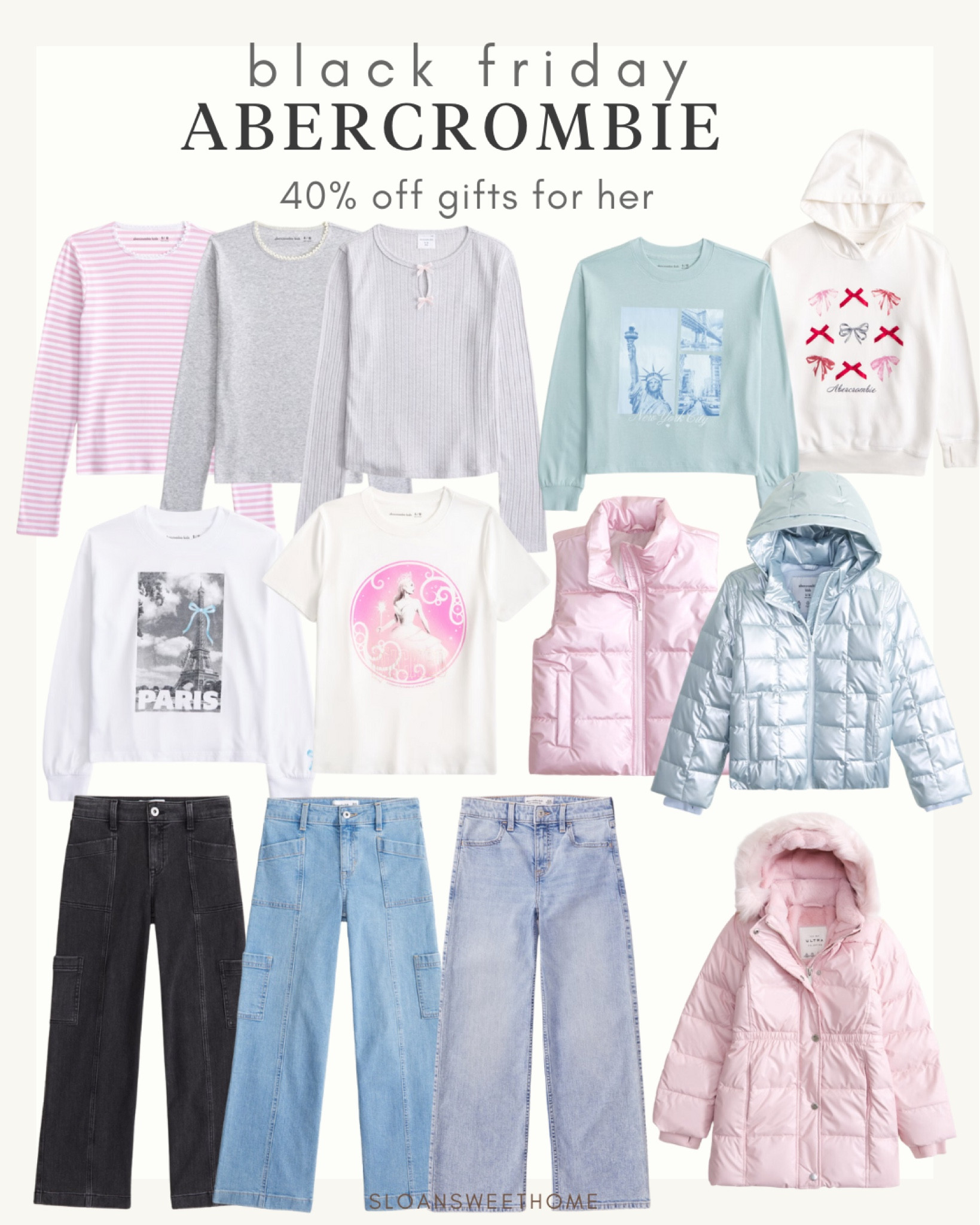 Adorable girls clothing 40% off at Abercrombie.  

#LTKcyberweek


#LTKHoliday #LTKKids #LTKGiftGuide
