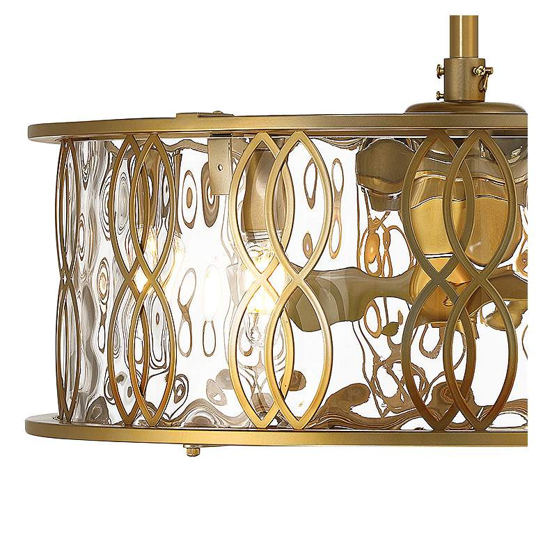 24" Savoy House Snowden Burnished Brass LED Fandelier - #6554F | Lamps Plus | Lamps Plus