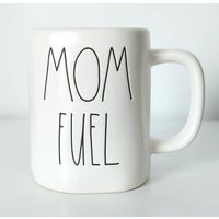 Rae Dunn Mom Fuel Coffee Tea Mug Cup 18 Oz Classic Ceramic Matte White New | Etsy (US)