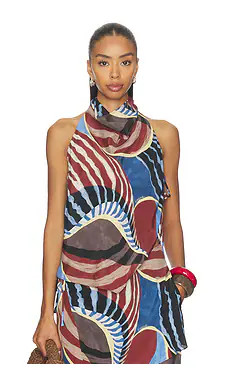 ROAME. Agave Halter Top in Nautica from Revolve.com | Revolve Clothing (Global)