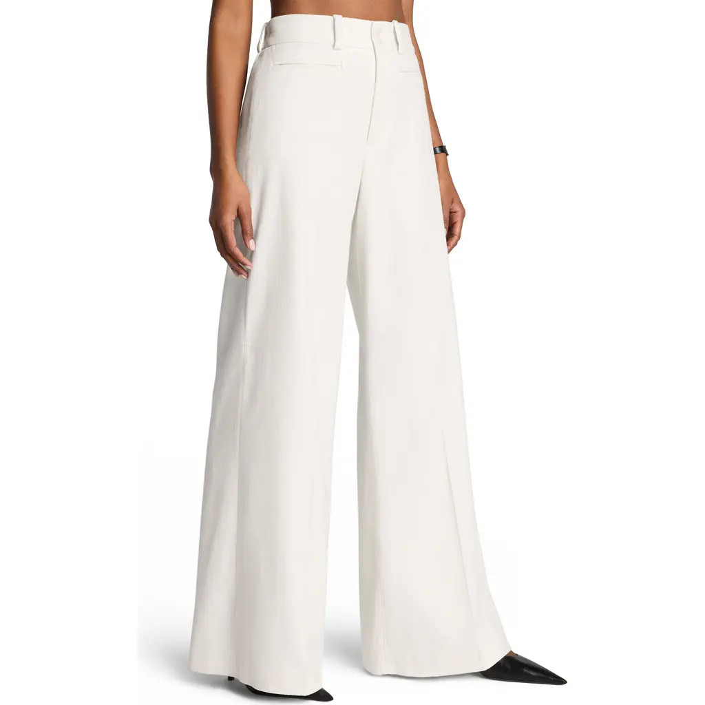 SPANX® Super Wide Leg Pants in Ivory at Nordstrom, Size 1X | Nordstrom