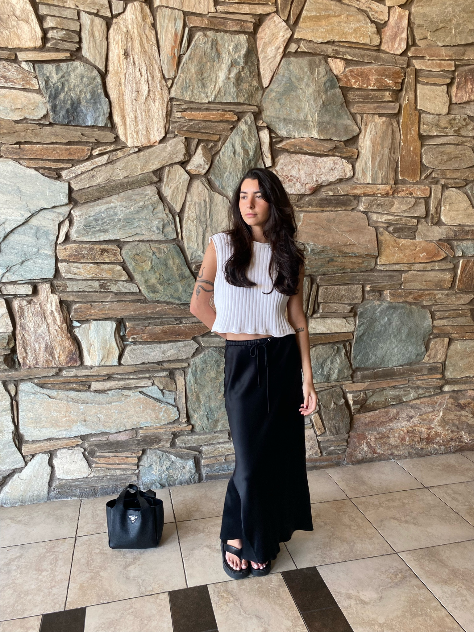 Casual + easy Spring/Summer monochrome outfit. Mine’s thrifted, but get the look below 🖤

🏷️ european style summer spring knit sweater vest tank top drawstring cinched silk satin maxi midi skirt b&w outfit platform sandals casual chill mini hobo bag

#LTKSeasonal #LTKeurope #LTKFestival