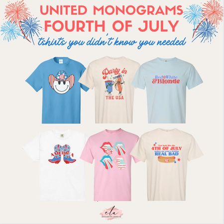 UM 🤝 cutest Fourth of July tshirts
Y’all! If you haven’t shopped at United Monograms yet, you are missing out! Some of these shirts are under $25 and some are personalized! You can’t beat that! 
These are so cute for 4th of July coming up! Go grab yours today!

#UM #monogram #fourthofjuly #festive #freedom #usa #fourth #july #summer #graphictee #tshirt

#LTKFind #LTKsalealert #LTKSeasonal