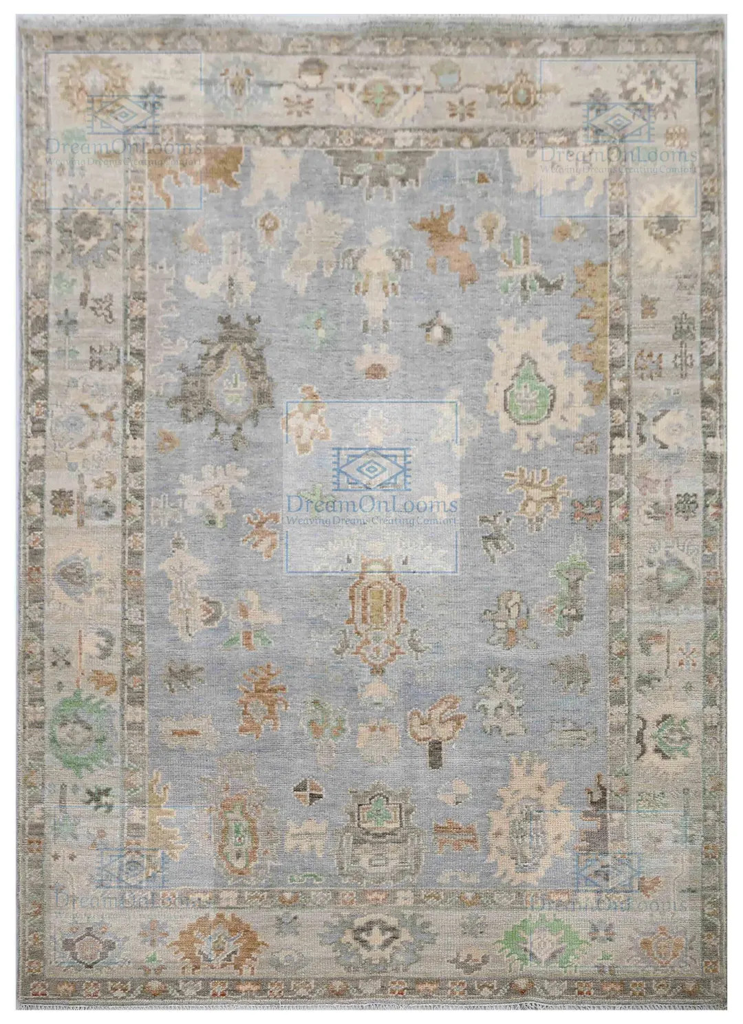 Oushak Rug,blue Beige Hand Knotted Wool Rug | Accent-blue Green Beige Turkish Oushak Rug | New Ha... | Etsy (US)