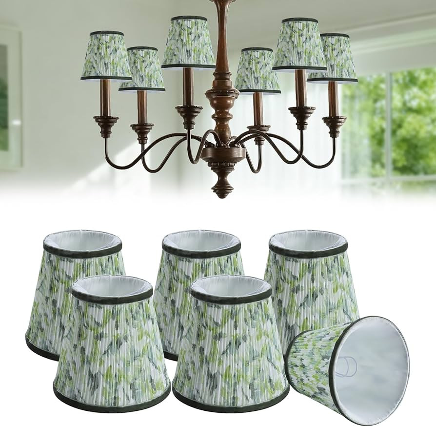 Fuloon Chandelier Lamp Shades, Clip on Small Sconce Lamp Shades, Suit for Candelabra Bulbs in Mod... | Amazon (US)