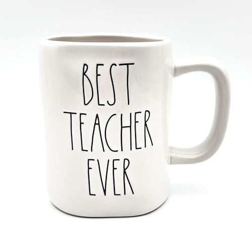 Rae Dunn BEST TEACHER EVER Coffee Tea Mug - ceramic | Amazon (US)