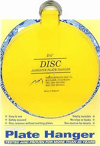 Flatirons Disc Adhesive Extra Large Plate Hanger Set (4-5.5 Inch Hangers) | Amazon (US)