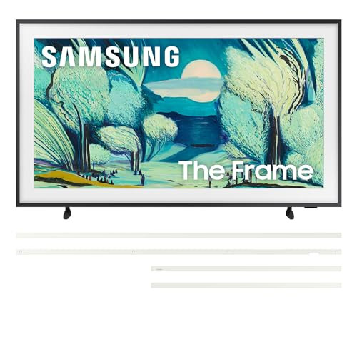 Samsung QN50LS03FAFXZA 50 Inch The Frame QLED 4K Art Mode Vision AI Smart TV with a VG-SCFA50WTB Customizable Bezel - Modern White (2025) | Amazon (US)