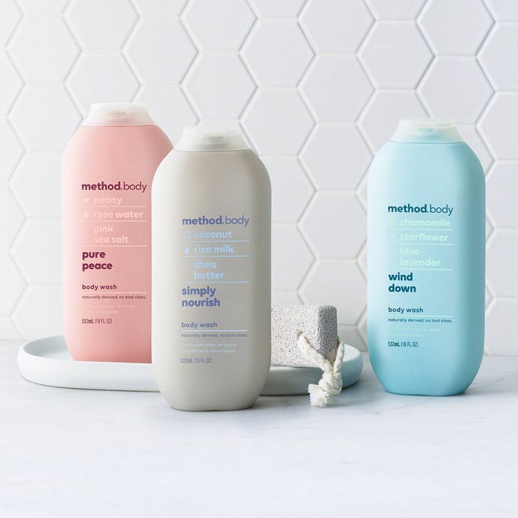 Method Pure Peace Body Wash - Trial Size - 3.4 fl oz | Target