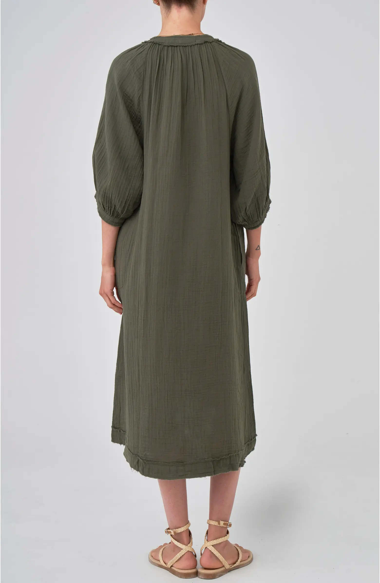 ocean+main Gauze Dress with Pockets | Nordstrom | Nordstrom