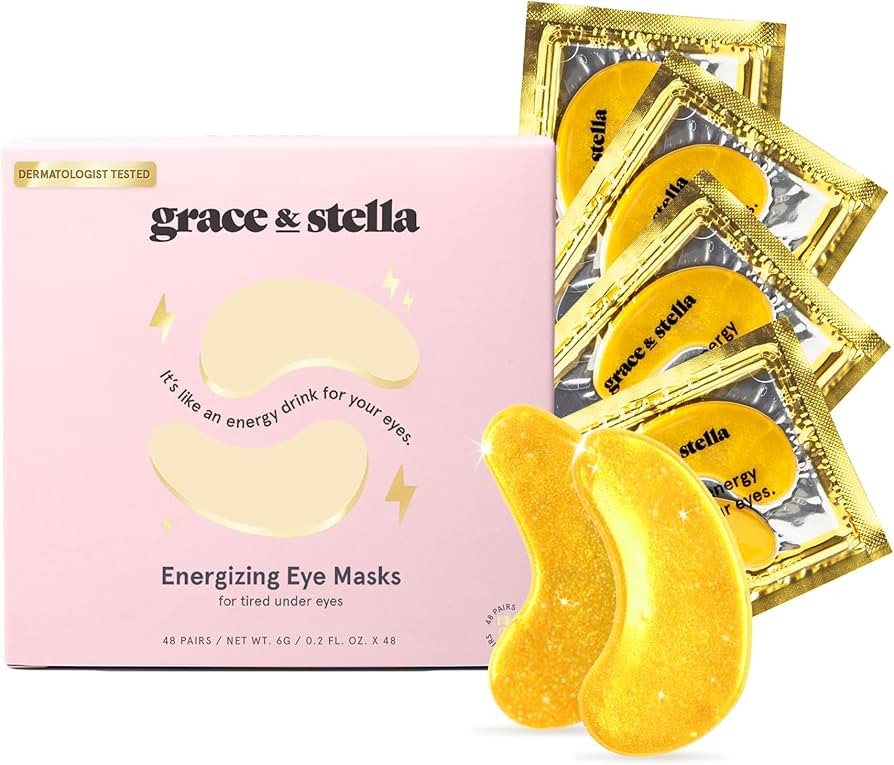 grace & stella Under Eye Mask (Gold, 48 Pairs) Eye Patch, Under Eye Patches for Dark Circles and ... | Amazon (US)
