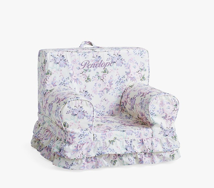 Kids Anywhere Chair®, LoveShackFancy Damask Lavender Floral | Pottery Barn Kids