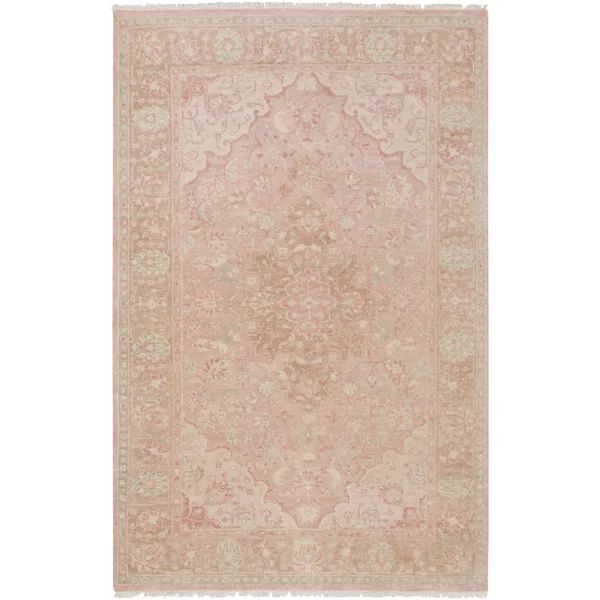 Palermo Hand-Knotted Wool Bright Pink Area Rug | Wayfair North America