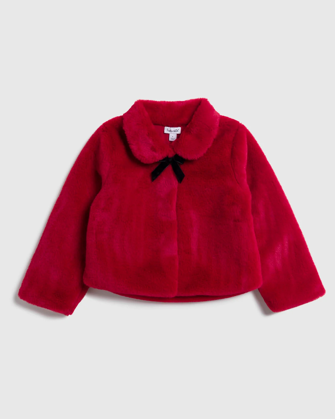 Toddler Girl Bow Fur Jacket | Splendid