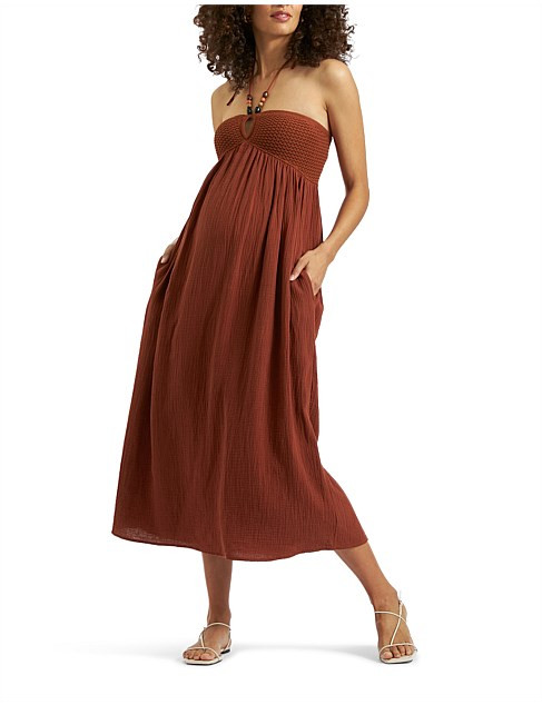 Ripe Maternity Evie Crochet Dress | David Jones | David Jones (Australia & New Zealand)