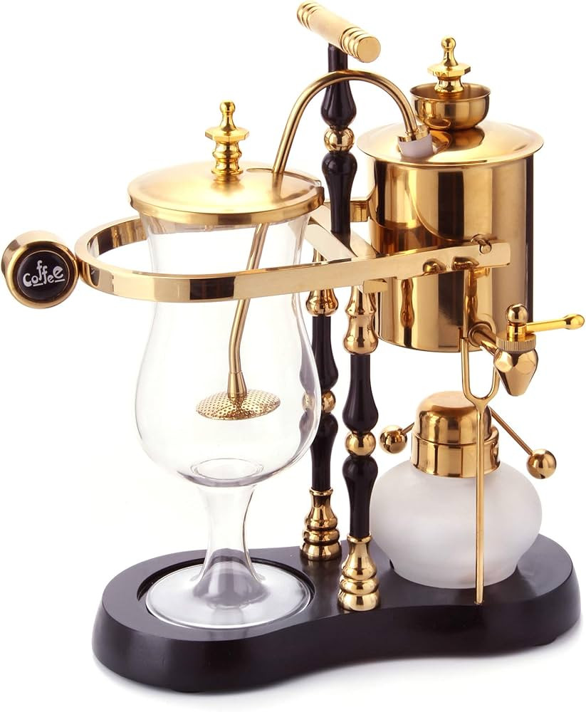 Diguo Belgian/Belgium Family Balance Siphon/Syphon Coffee Maker, Elegant Double Ridged Fulcrum wi... | Amazon (US)