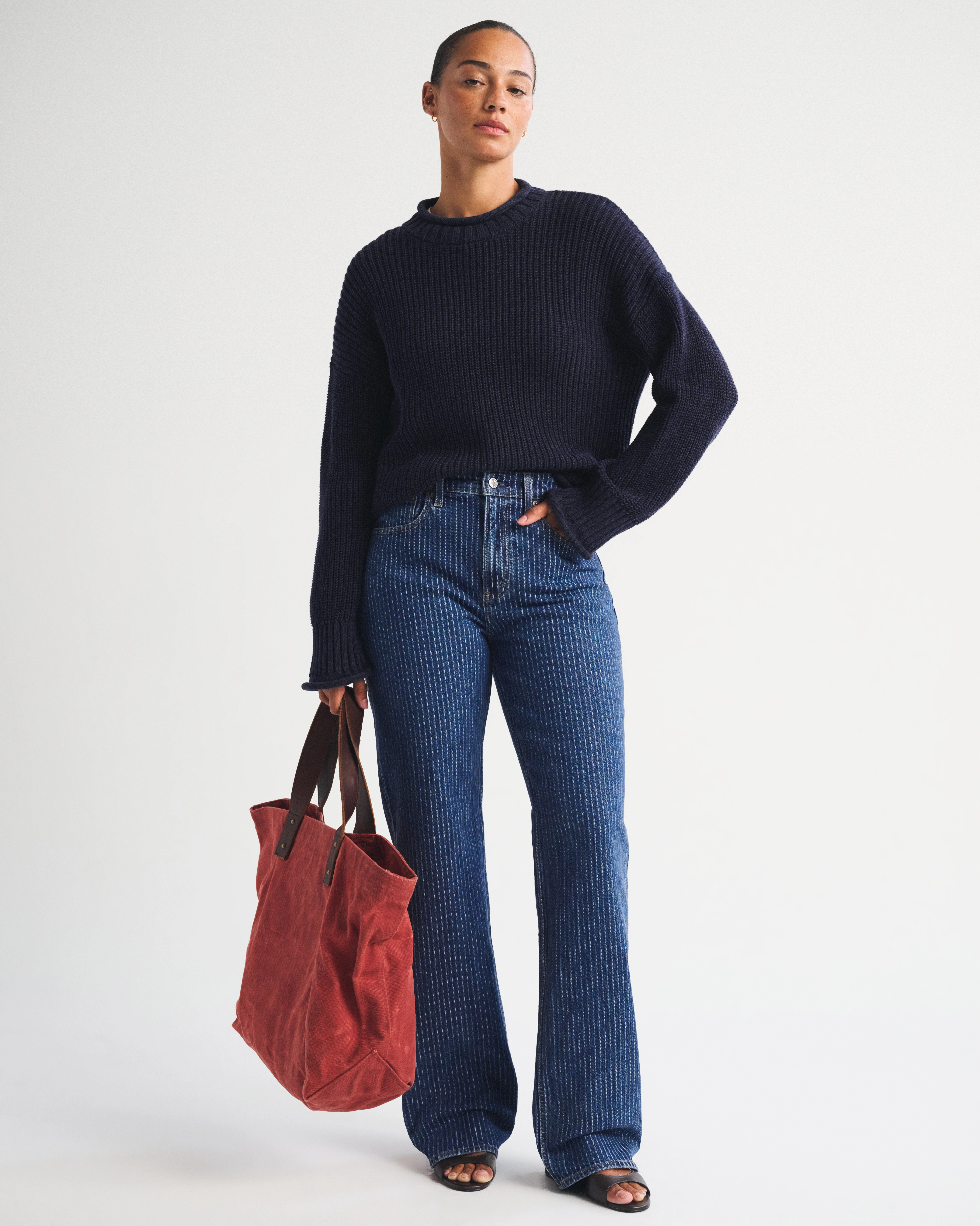 Curve Love High Rise 90s Relaxed Jean | Abercrombie & Fitch (US)