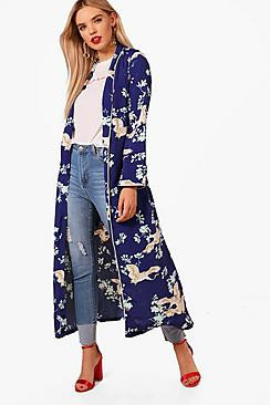 Oriental Print Kimono | Boohoo.com (US & CA)