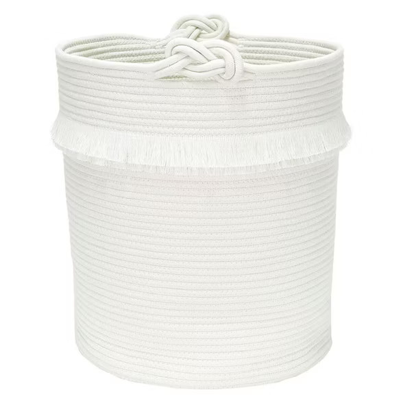 Round Fabric Toy Storage Bin White - Pillowfort™ | Target