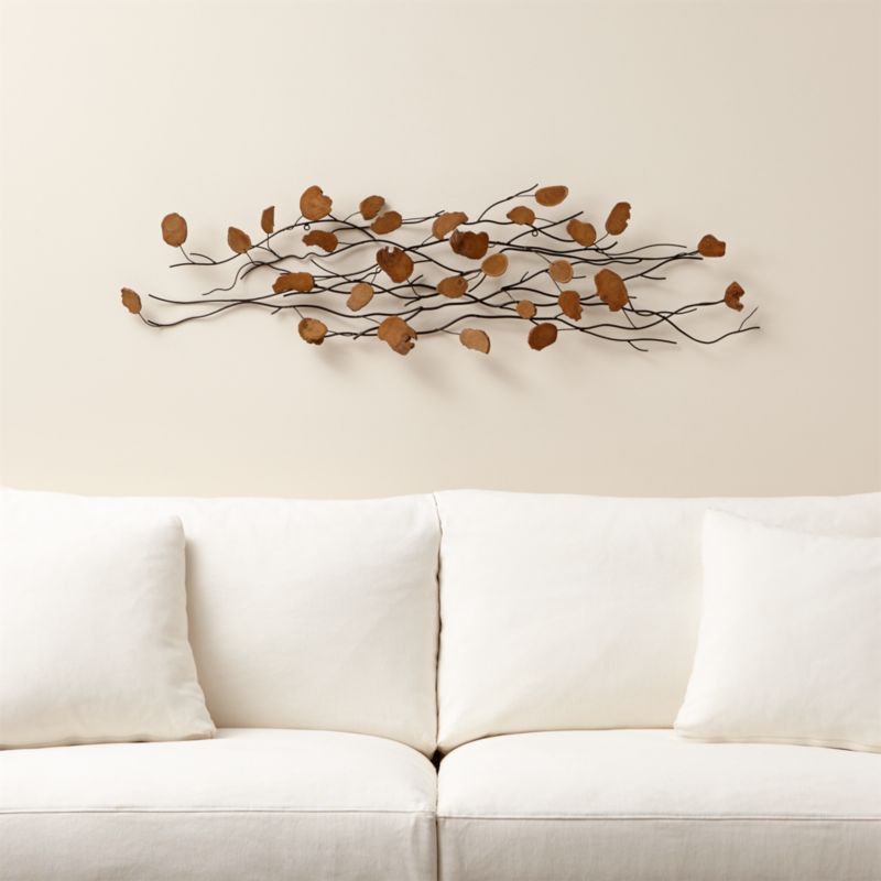 Teakroot Discs Wood Wall Art + Reviews | Crate and Barrel | Crate & Barrel