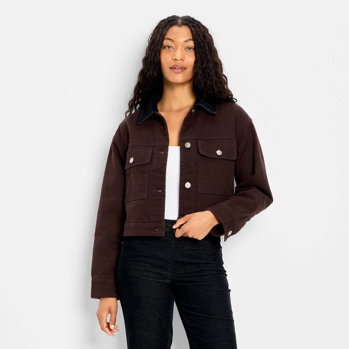 Women's Quilted Barn Jacket - Future Collective Brown | Target