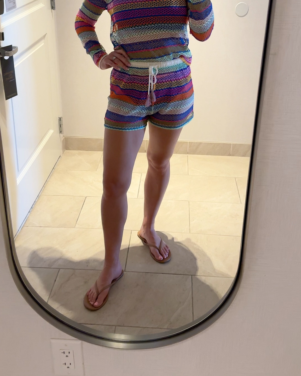 The cutest swim cover-up for only $25 for the whole set! This color is sold out, but it is available in black!

Top size small 
Bottoms size small 
Swimsuit size medium 

#LTKSwim #LTKTravel #LTKFindsUnder50