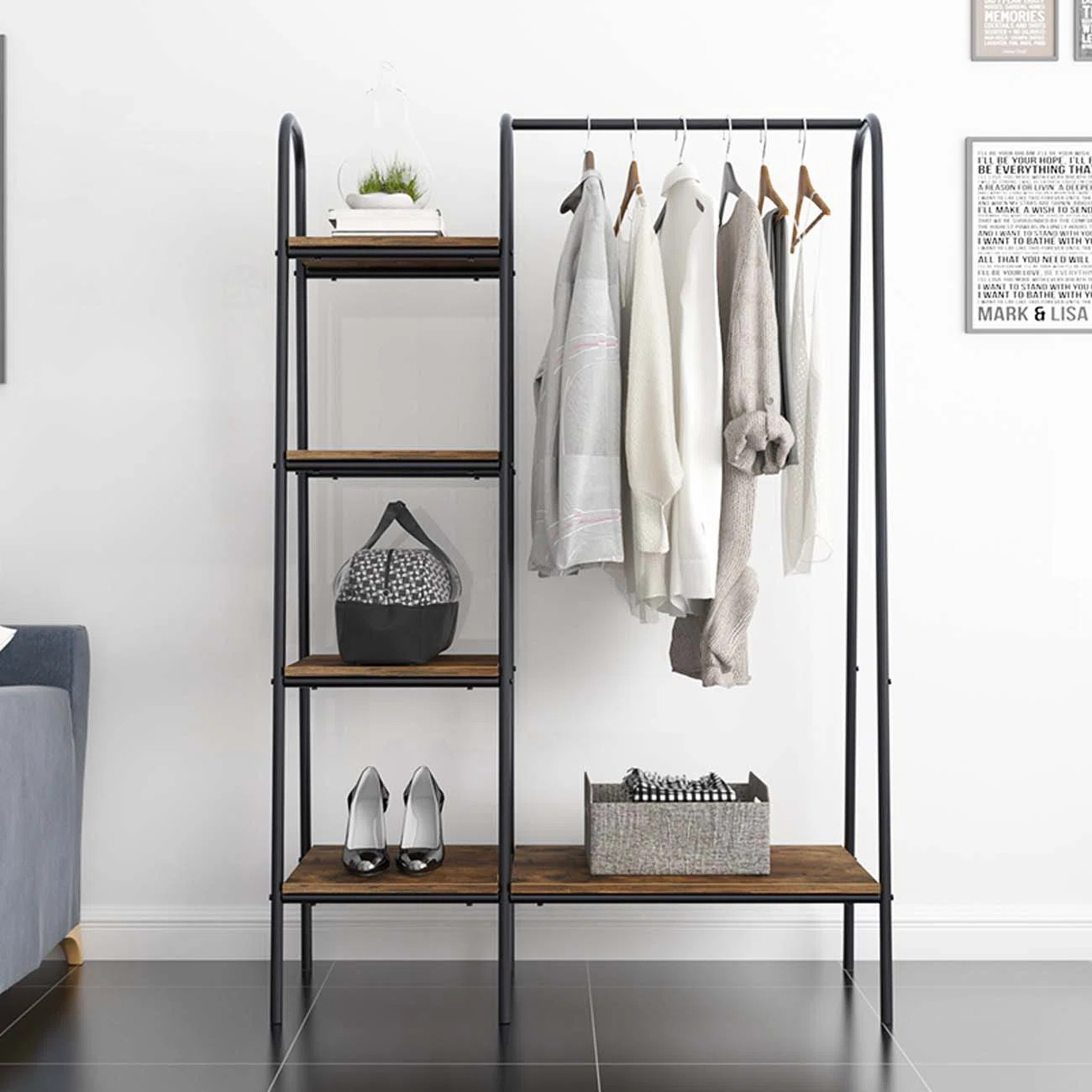 Miskell 39.4" W Garment Rack | Wayfair North America