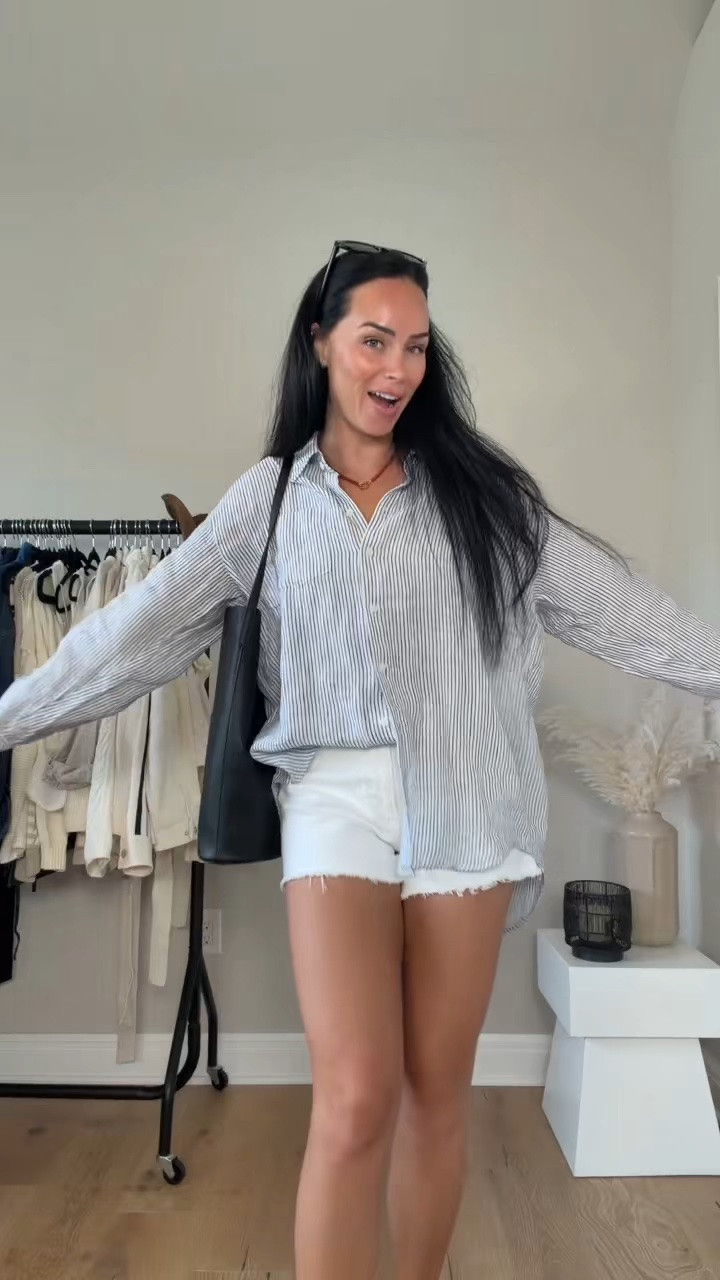 Summer outfit Inspo 🖤 I will have all the details 🔗 on my LTK.

My sizing 5’7, 145lbs, 32dd
I’m wearing size small tops, size 27 curve love shorts 

@Aritzia @abercrombie

#LTKootd #LTKgrwm #LTKU