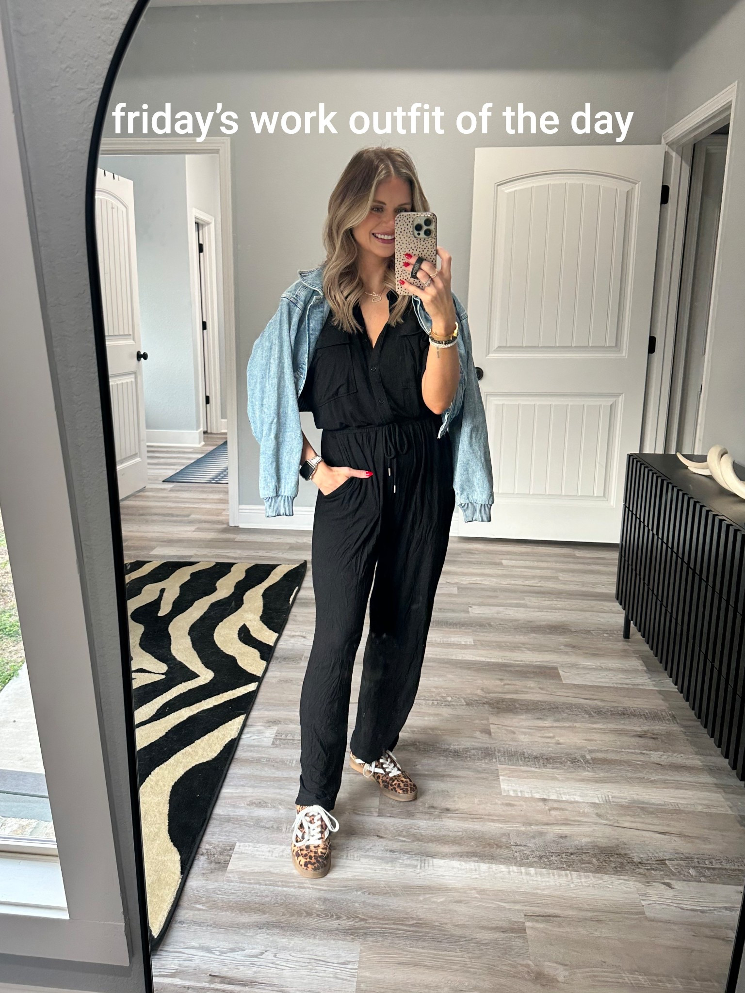 Work outfit of the day - small pantsuit, small jacket, shoes are tts

Spring outfits, women’s spring outfit, outfit ideas, one piece, pantsuit, casual outfit, comfy outfit, leopard sneakers, leopard

#LTKWorkwear #LTKShoeCrush #LTKFindsUnder100