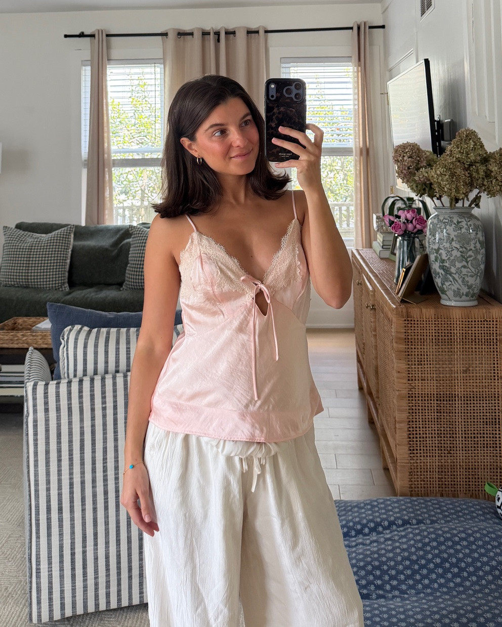 [5/8/26] @abercrombie sale is live! Code SHORTSAF for additional 15% off cart | wearing a medium in this reversible top - comes in 4 other colors and currently on sale for $51. These crinkle pants are so good, currently in size medium/short but should size down to small/short in these. I recommend staying true to size in these pants if you’re pregnant! 

[*Offer valid online only 5/7/2026-5/11/2026 in US/CA. Excludes clearance. Online price reflects discount. Offer valid online only 5/7/2026-5/11/2026 in US/CA. Exclusions apply as indicated. Online price reflects discount. Use code SHORTSAF to get an additional 15% off almost everything in stores and online at checkout from 5/7/26-5/11/26 in US/CA. Exclusions apply. See details online.]

#LTKSaleAlert #LTKBump #LTKPetite