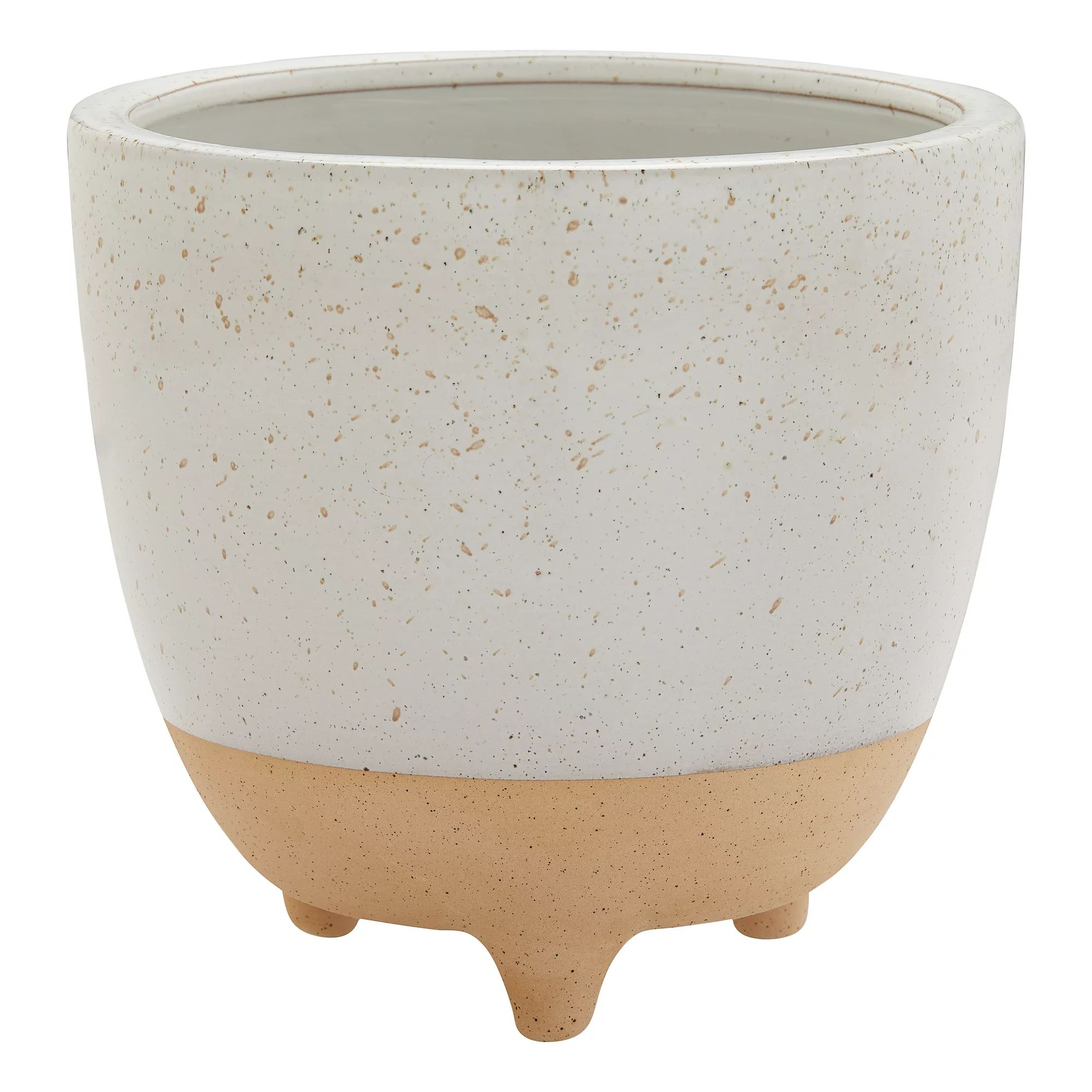 Better Homes & Gardens Two-Toned Speckled Ceramic Planter, 10" | Walmart (US)