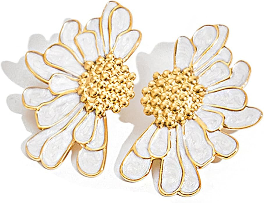 Geometric Flower Earrings Beach Vintage Styles Dangle Drop Earrings for Trendy Women Everyday Jew... | Amazon (US)