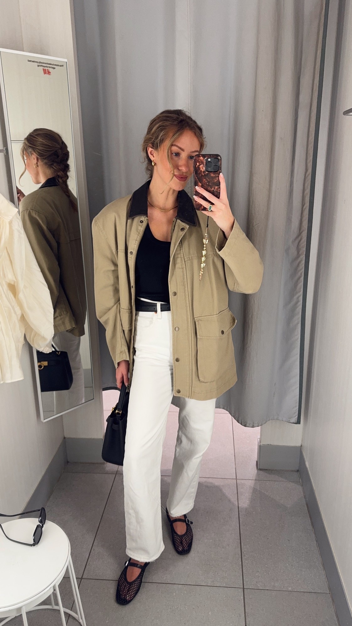 Barn jacket, asos sale, autumn outfits uk, transitional outfits, white jeans, mesh ballet flats

#LTKuk #LTKsale #LTKautumn