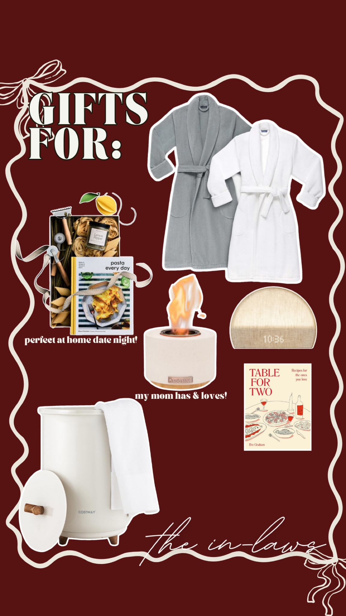 Gift ideas for the in-laws! Easy pampering or date night at home ideas

#LTKHoliday #LTKGiftGuide #LTKFindsUnder100