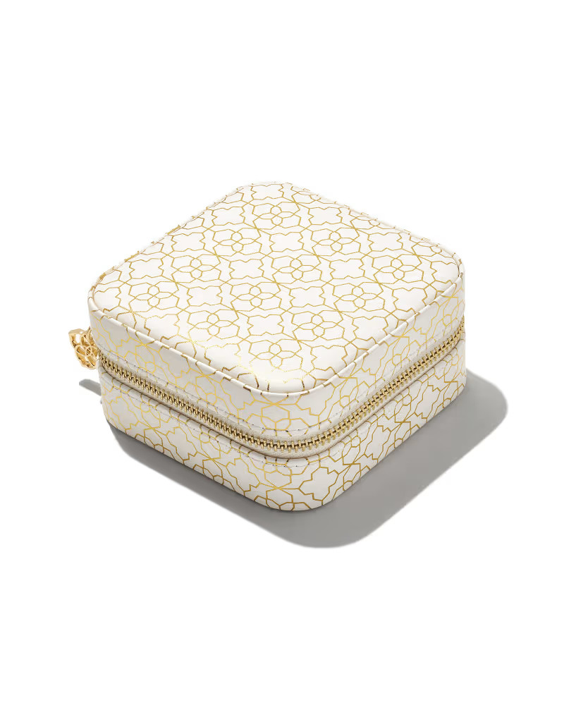 Small Travel Jewelry Case in Gold Filigree | Kendra Scott